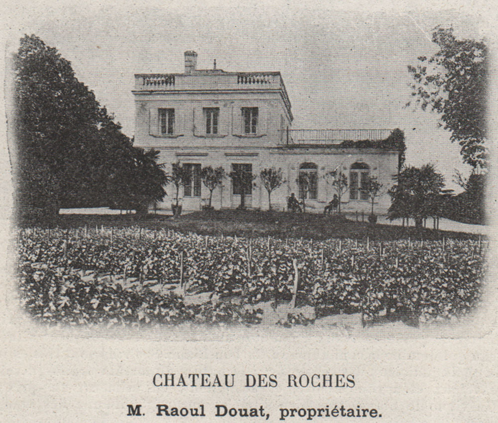 ENTRE-DEUX-MERS. CARBON-BLANC. Chateau des Roches. Douat. Bordeaux. SMALL 1908